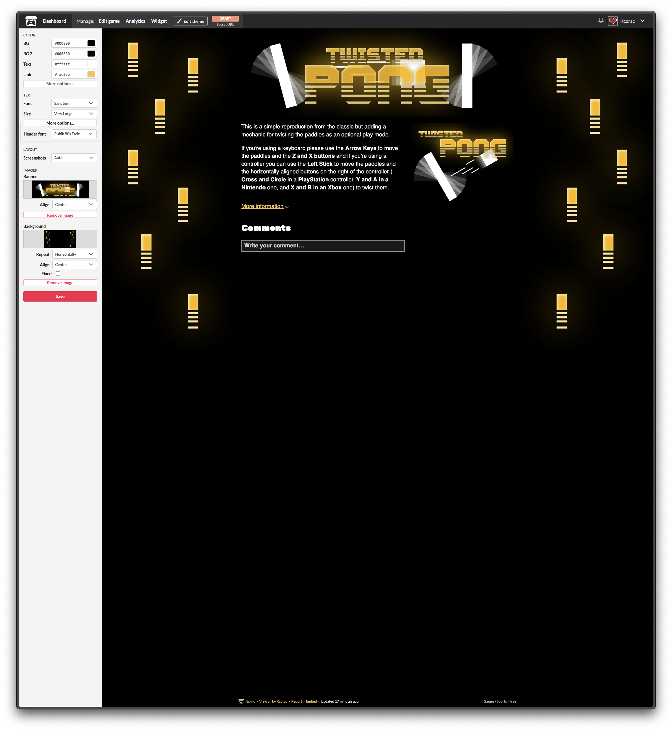 Game page assets on Affinitiy Designer